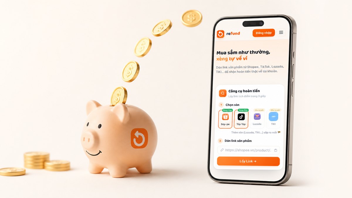 Cashback là gì - hoàn tiền về ví với app Refund