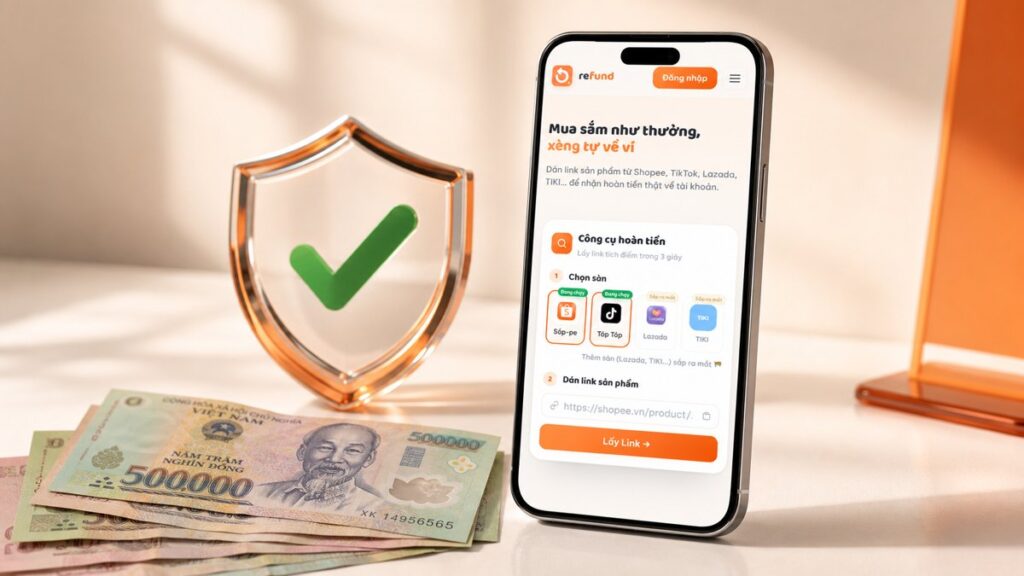 Hoàn tiền có thật không - cashback Refund minh bạch