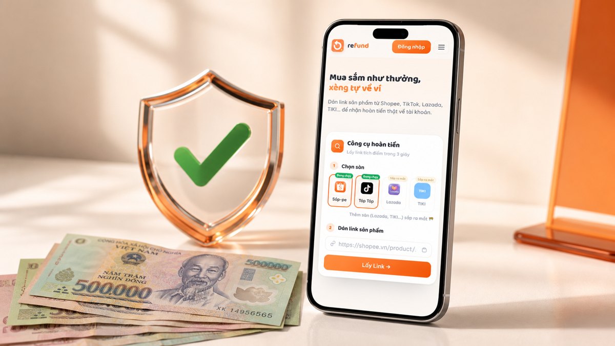 Hoàn tiền có thật không - cashback Refund minh bạch