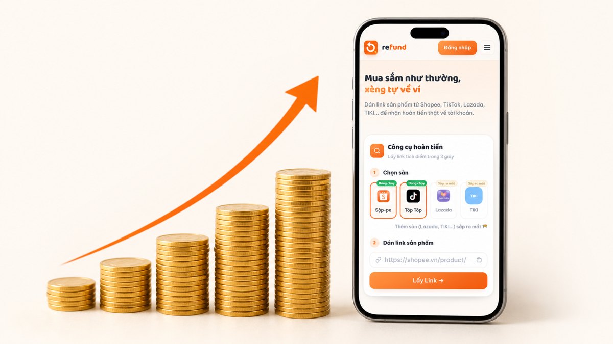 Cách tăng tỷ lệ hoàn tiền tối đa với app Refund